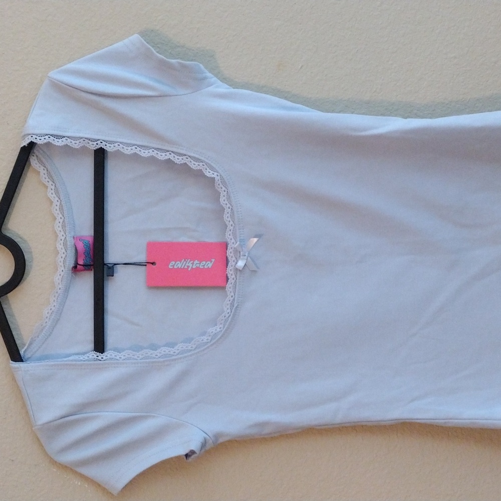 Edikted Shirt With Lace Collar